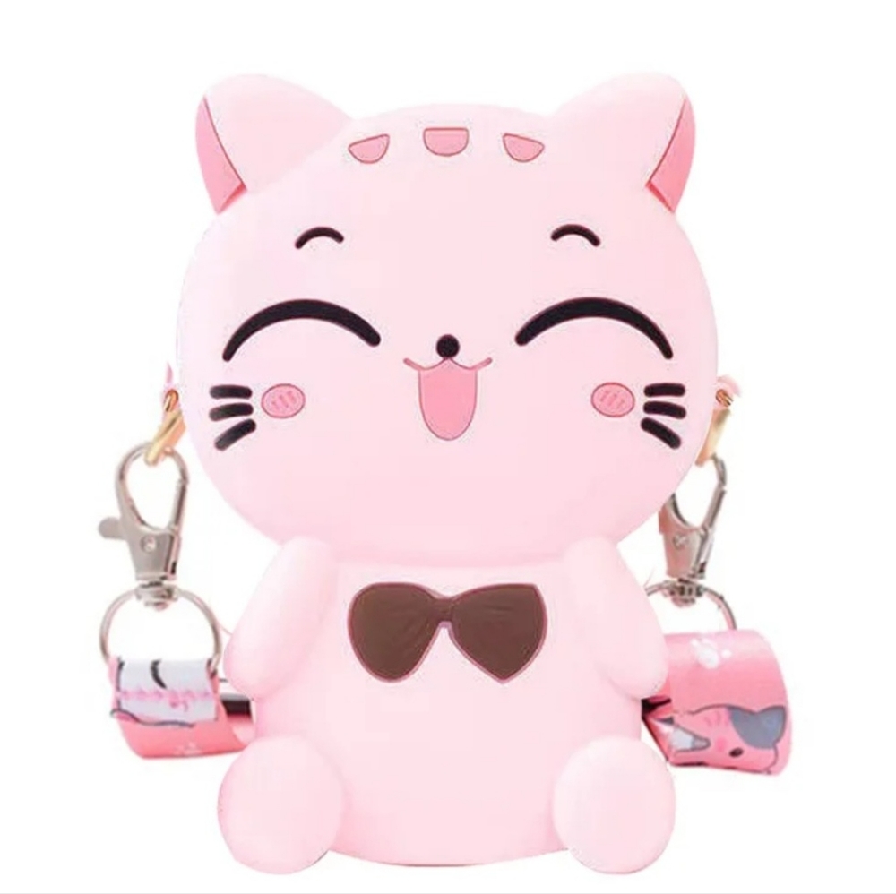 Cute little one's silicone crossbody/ satchel coin purse